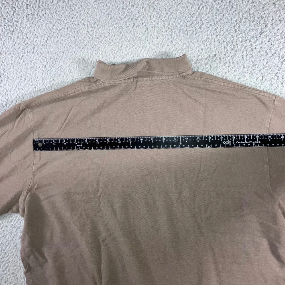 Ralph Lauren Polo Shirt Men 2XL Pony Long Sleeve Neutral Minimalist Basic Casual